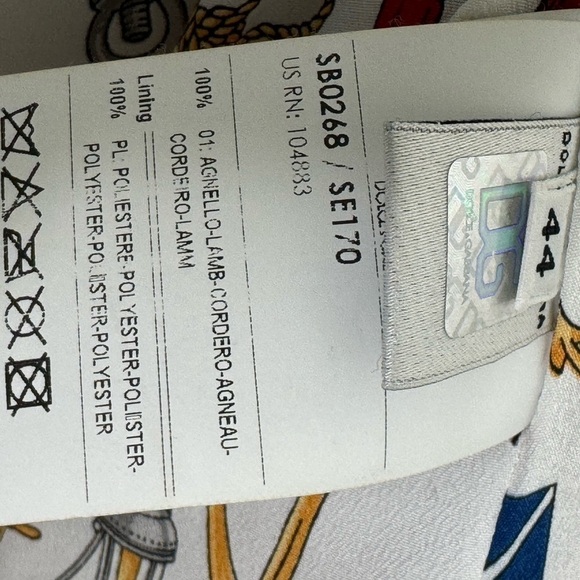 D&G Dolce & Gabbana Women's Leather Jacket - Picture 7 of 7